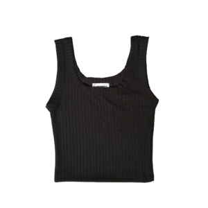 Top cuadrado negro