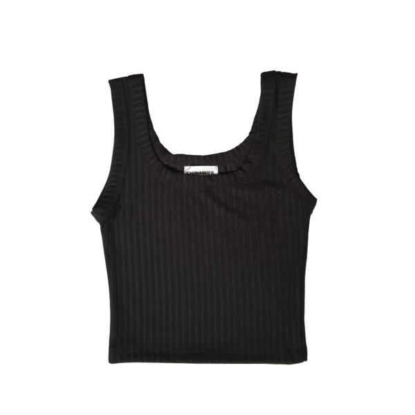 Top cuadrado negro